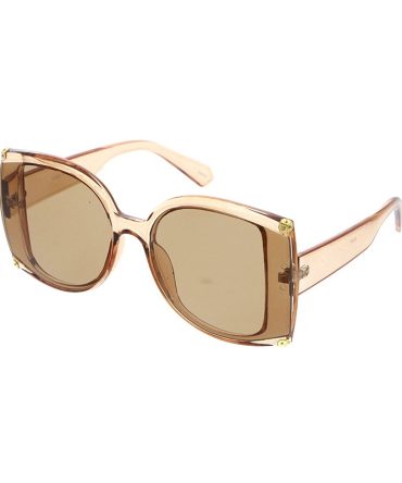 80271 Women’s Plastic Oversized Square Designer Flush Lens Frame