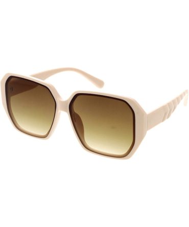 80286 Women’s Plastic Large Geometric Frame w/ Flush Lens