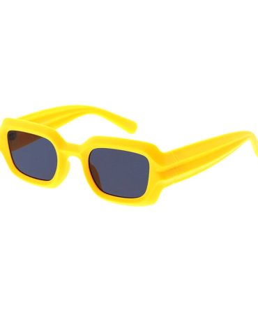 80330 Unisex Plastic Medium Rectangular Beveled Inset Frame w/ Grooved Temples