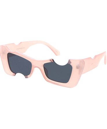 80358 Women’s Plastic Medium Rectangular Cat Eye Frame w/ Cut Outs