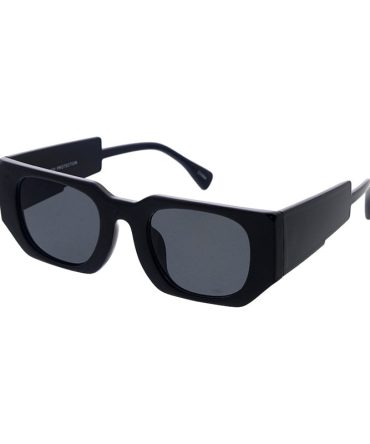 80407 Unisex Large Plastic Rectangle Thick Temple Frame