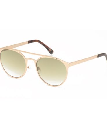 4111COL Unisex Metal Medium Round Aviator w/ Color Lens