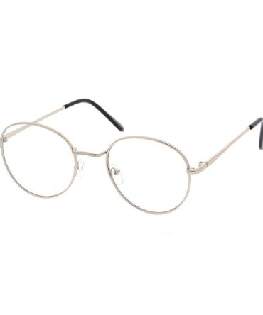 4319CLR Unisex Classic Metal Round Frame w/ Clear Lens