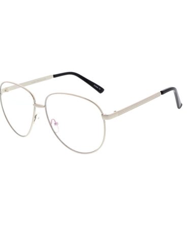 4452CLR Unisex Metal Round Frame w/ Clear Lens