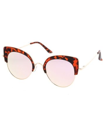 4504RV Women’s Combo Cat Eye Frame w/ Color Mirror Lens