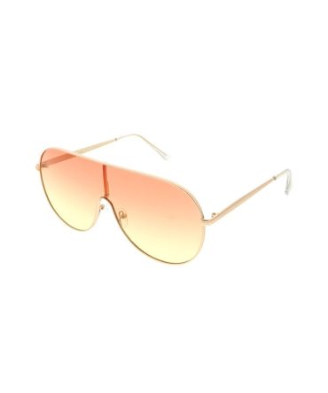 4629COL Unisex Metal Standard Shield Aviator w/ Color Lens