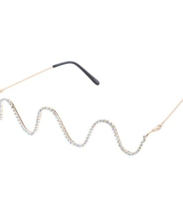 5216 Unisex Novelty Medium Squiggle Lensless Frame