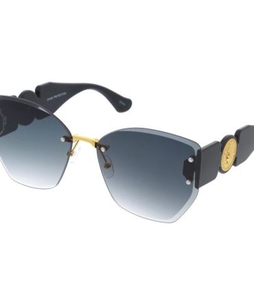 5228VE Vivant Eyewear Metal Large Rimless Frame w/ Diamond Cut Lens