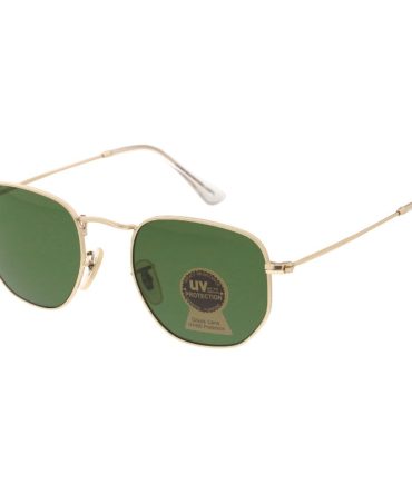 5234GLS Unisex Classic Metal Rounded Square Medium Frame w/ Glass Lens