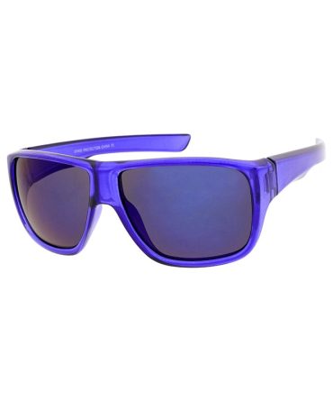 6045ME/RV Men’s Plastic Casual Large Thick Frame w/ Color Mirror Lens