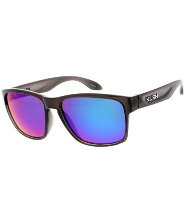 6278KSH/RV KUSH Plastic Crystal Smoke Frame w/ Color Mirror Lens