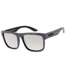 7772KSH/RV KUSH Plastic Medium Rectangular Frame w/ Color Mirror Lens
