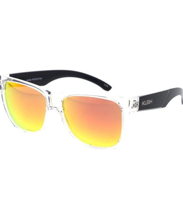 80298KSH/RV KUSH Plastic Casual Square Large Frame w/ Color Mirror Lens