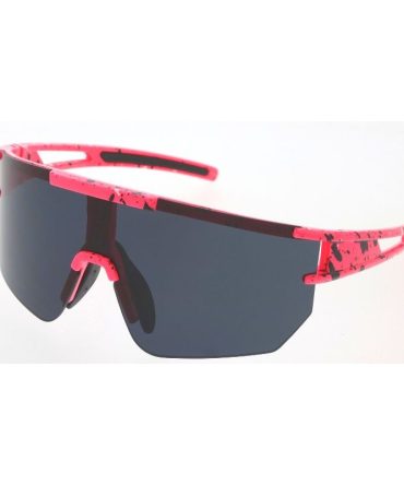 80370ME Men’s Plastic Large Sports Shield Splatter Printed Frame