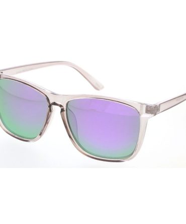 80377ME/REV Men’s Plastic Casual Square Large Thin Frame w/ Spectrum Color Mirror Lens