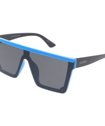 80416KSH KUSH Unisex Plastic Large Flat Top Rimless Neon Shield Frame
