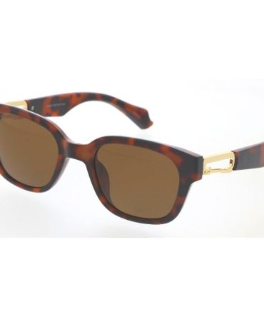 80419 Unisex Plastic Large Square Hipster Inspired Frame w/ Metal Temple Accent