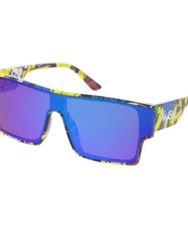 80460KSH KUSH Men’s Plastic Medium Rectangular Shield Multi-Colored Printed Frame