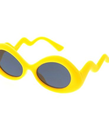 80491 Unisex Plastic Medium Oblong Frame w/ Wavy Temple