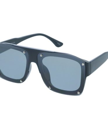 80494 Unisex Plastic Large Chunky Square Frame w/ Metal Accents