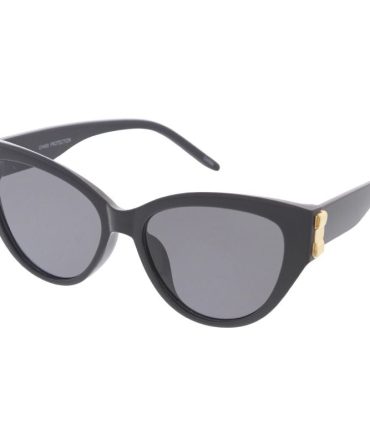 80499 Women’s Plastic Large Cat Eye Frame w/ Metal Bow On Temple