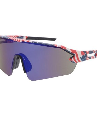 80510ME Men’s Plastic Sport Large Shield Multi-Color Printed Frame