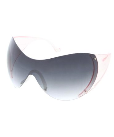 80513 Unisex Plastic Oversized Y2K Inspired Shield Frame
