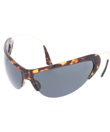 80514 Unisex Plastic Large Futuristic Wrap Frame w/ Metal Wire Arms