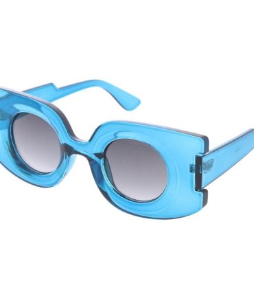 80520 Unisex Large Plastic Square Thick Frame w/ Round Lens