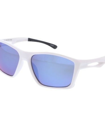 80537ME/RV Men’s Casual Plastic Rectangular Frame w/ Temple Cutout & Color Mirror Lens