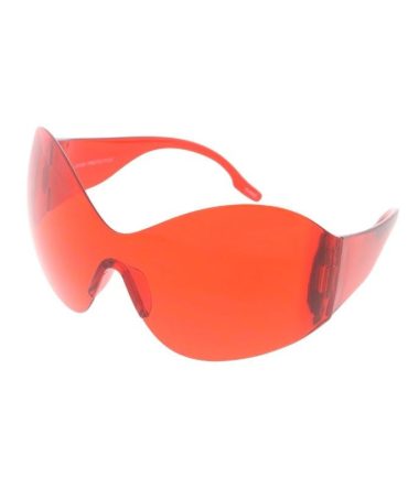 80548 Unisex Plastic Oversized Y2K Inspired Shield Frame