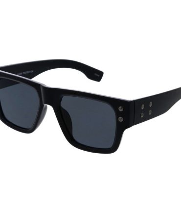 80551 Unisex Plastic Large Square  Frame w/ Metal Temple Accent