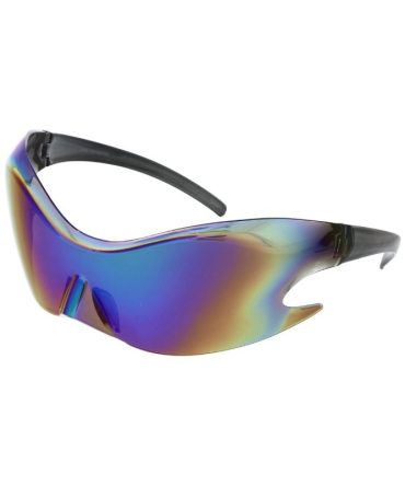 80574 Unisex Plastic Oversize Wrap Around Futuristic Frame