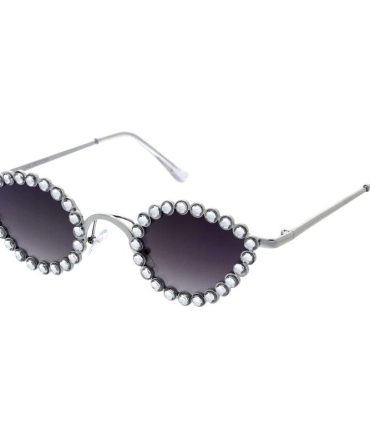 5260RH Unisex Small Cat Eye Vintage Inspired Rhinestone Encrusted Frame