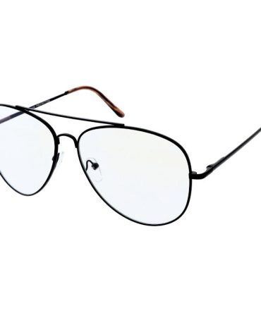 5288BLF/CLR Unisex Metal Large Classic Aviator Hipster Blue Light Filtering Computer Glasses