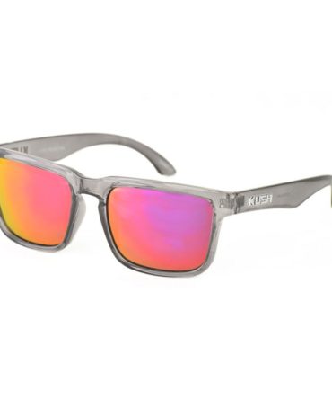 6327KSH/RV KUSH Plastic Crystal Smoke Frame w/ Color Mirror Lens
