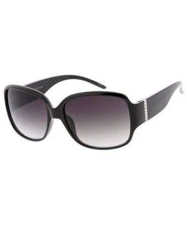 6493RH Women’s Plastic Large Square Frame w/ Rhinestone Hinge Accent