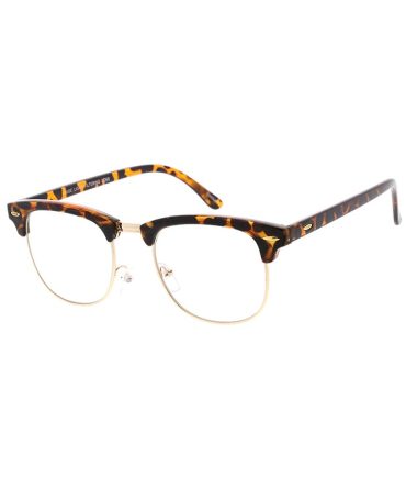 7717BLF/CLR Unisex Combo Medium Clubber Frame w/ Blue Light Filtering Clear Lens Computer Glasses