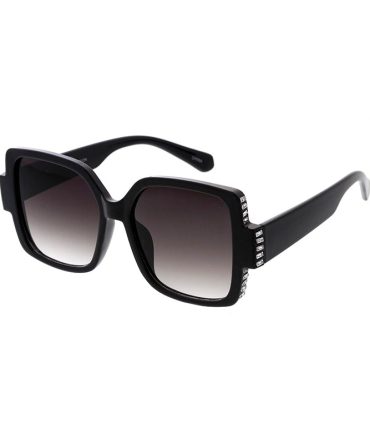 80076RH Women’s Plastic Large Square Frame w/ Rhinestone Adornment