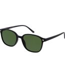 80207 Women’s Plastic Large Square Frame w/ Chain Temple Accent