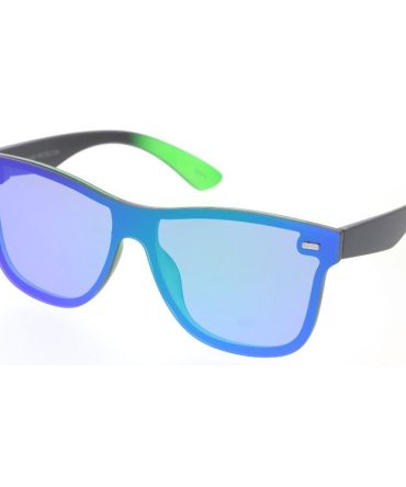 80361REV Plastic Medium Rectangular Shield Frame w/ Spectrum Color Mirror Lens