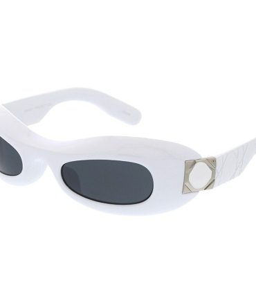 80587 Women’s Plastic Medium Chunky Oval Frame w/ Metal Accent on Temple