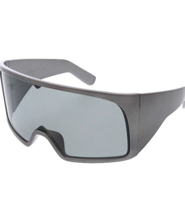 80606  Women’s Plastic Oversized Rectangular Futuristic Shield Frame