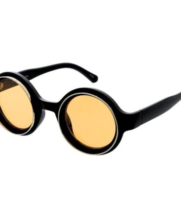 80611 Unisex Plastic Medium Round Vintage Inspired Steampunk Frame