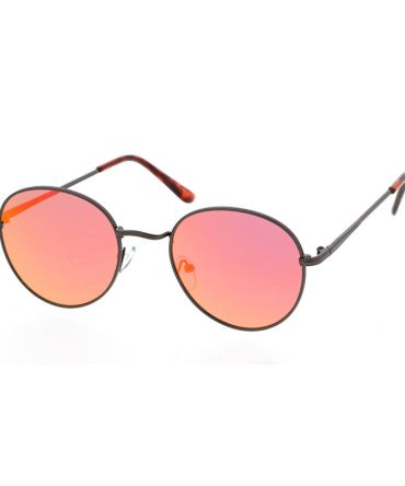 4318REV Unisex Classic Metal Round Frame w/ Spectrum Color Mirror Lens