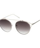 4452CLR Unisex Metal Round Frame w/ Clear Lens