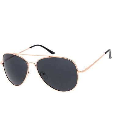 4941MH Unisex Metal Large Aviator Assorted Color Frame w/ Dark Smoke Lens