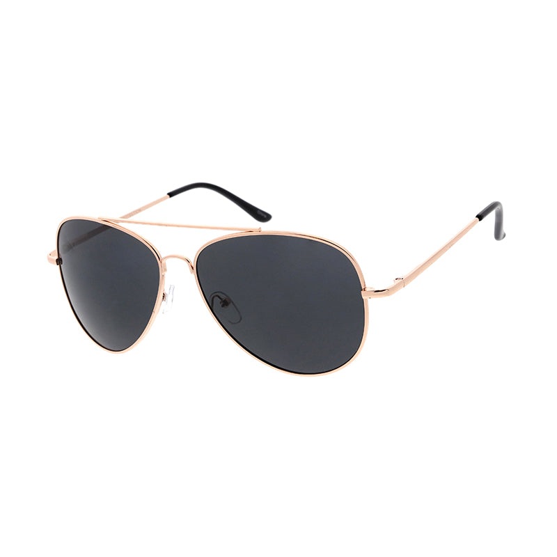 4941MH Unisex Metal Large Aviator Assorted Color Frame w/ Dark Smoke Lens