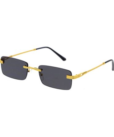 5057 Unisex Metal Small Rectangular ’90s Vintage Inspired Rimless Frame