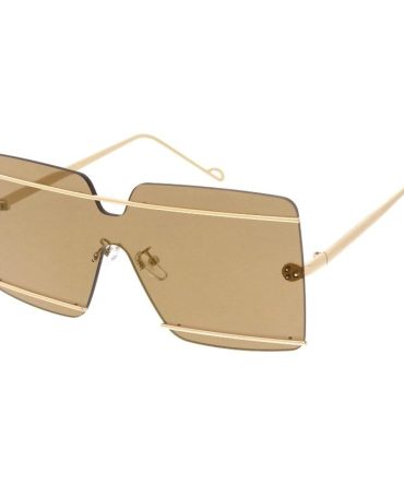 5293 Unisex Metal Large Square Shield